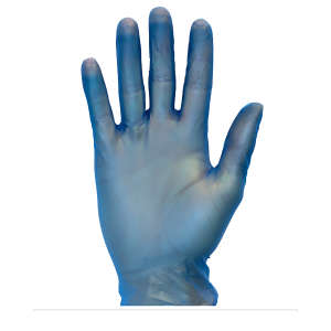 Impact, Safety Zone®, General Purpose Gloves, Nitrile, 3.2 mil, Powder Free, XXL, Blue