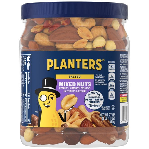 PLANTERS(r) Regular Mixed Nuts 6/27oz . C1CB - Front Center Inner Pack (Hi Res)