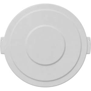 Carlisle, Bronco, Round, Polyethylene, 32 gal, White, Receptacle Lid