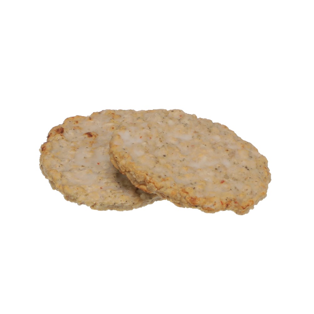Value, Fully Cooked 3.25" Formed Sausage Patties without MSG, Mild