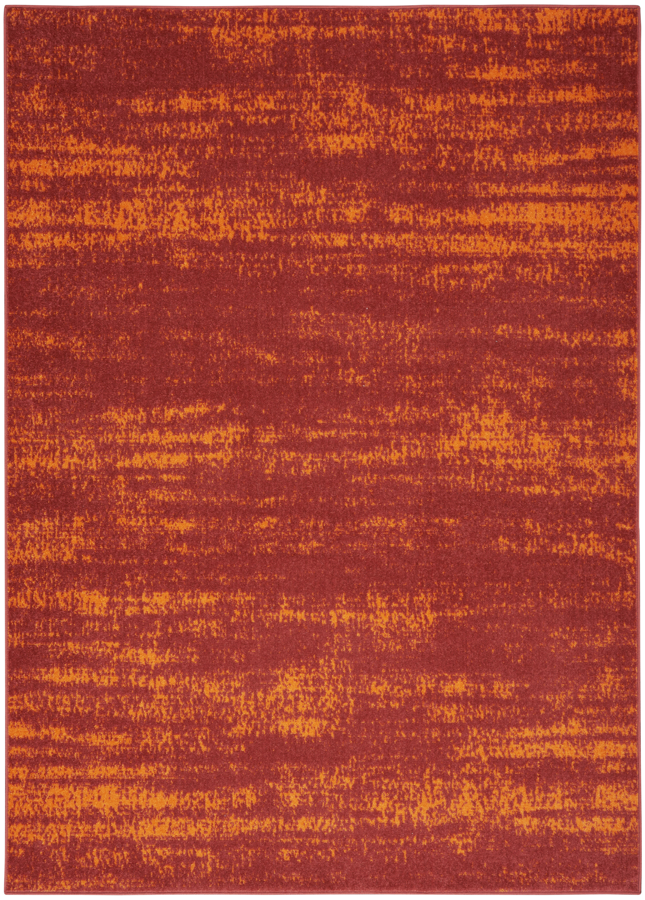 Nourison Nourison Essentials 6' x 9' Red Modern Rug