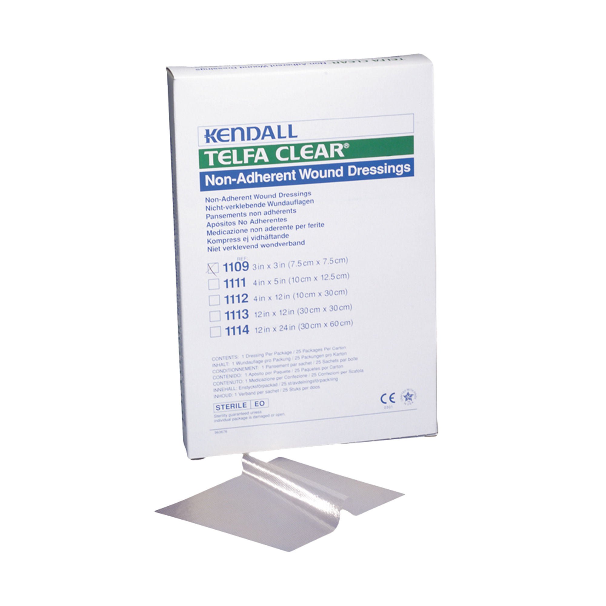 Telfa Clear® Nonadherent Dressing, 3 x 3 Inch