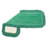 Boardwalk, 18"W, Microfiber, Green, Hook & Loop, Dust Mop