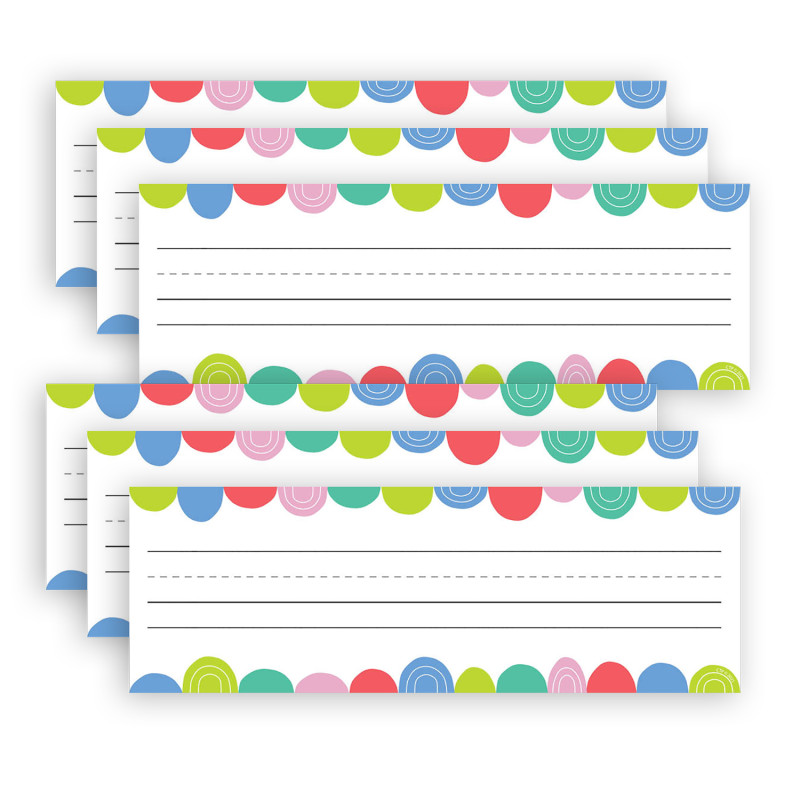 Rainbow Drops Name Plates, 9-1/2" x 3-1/4", 36 Per Pack, 6 Packs