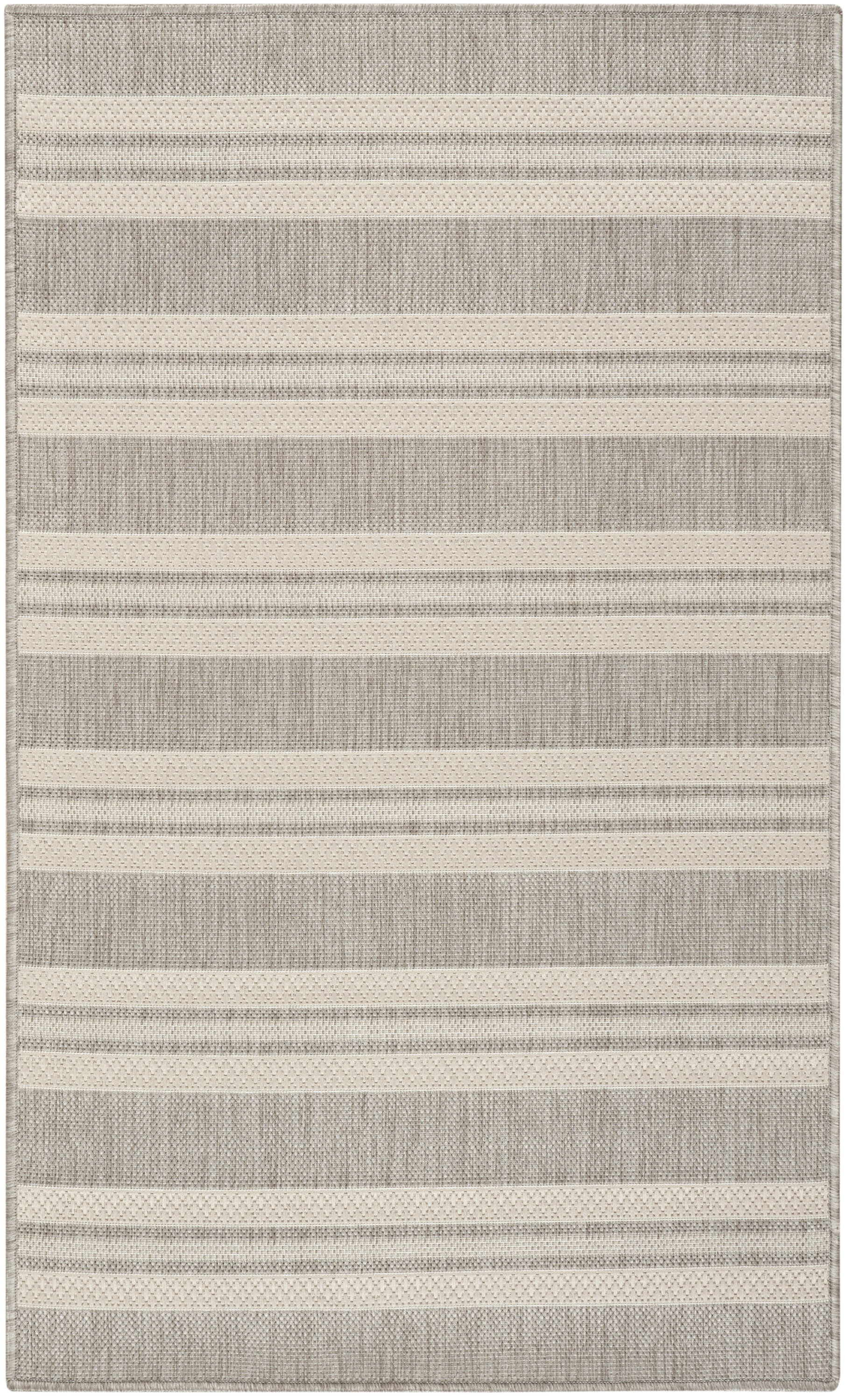 Nourison Horizon Indoor/Outdoor 3' x 5' Grey Modern Rug