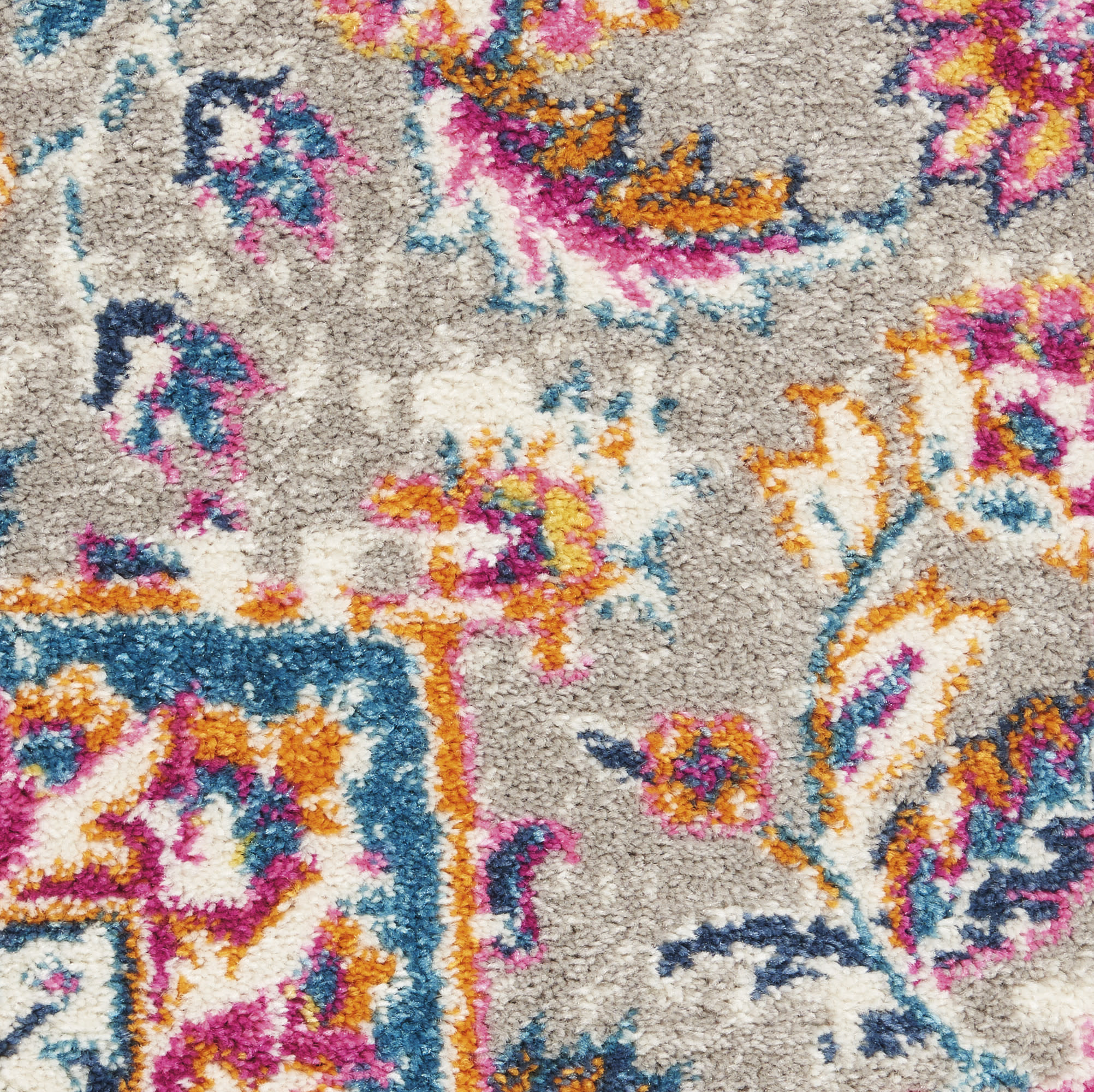 Nourison Passion 6'7" x 9'6" Grey Multicolor Transitional Indoor Rug