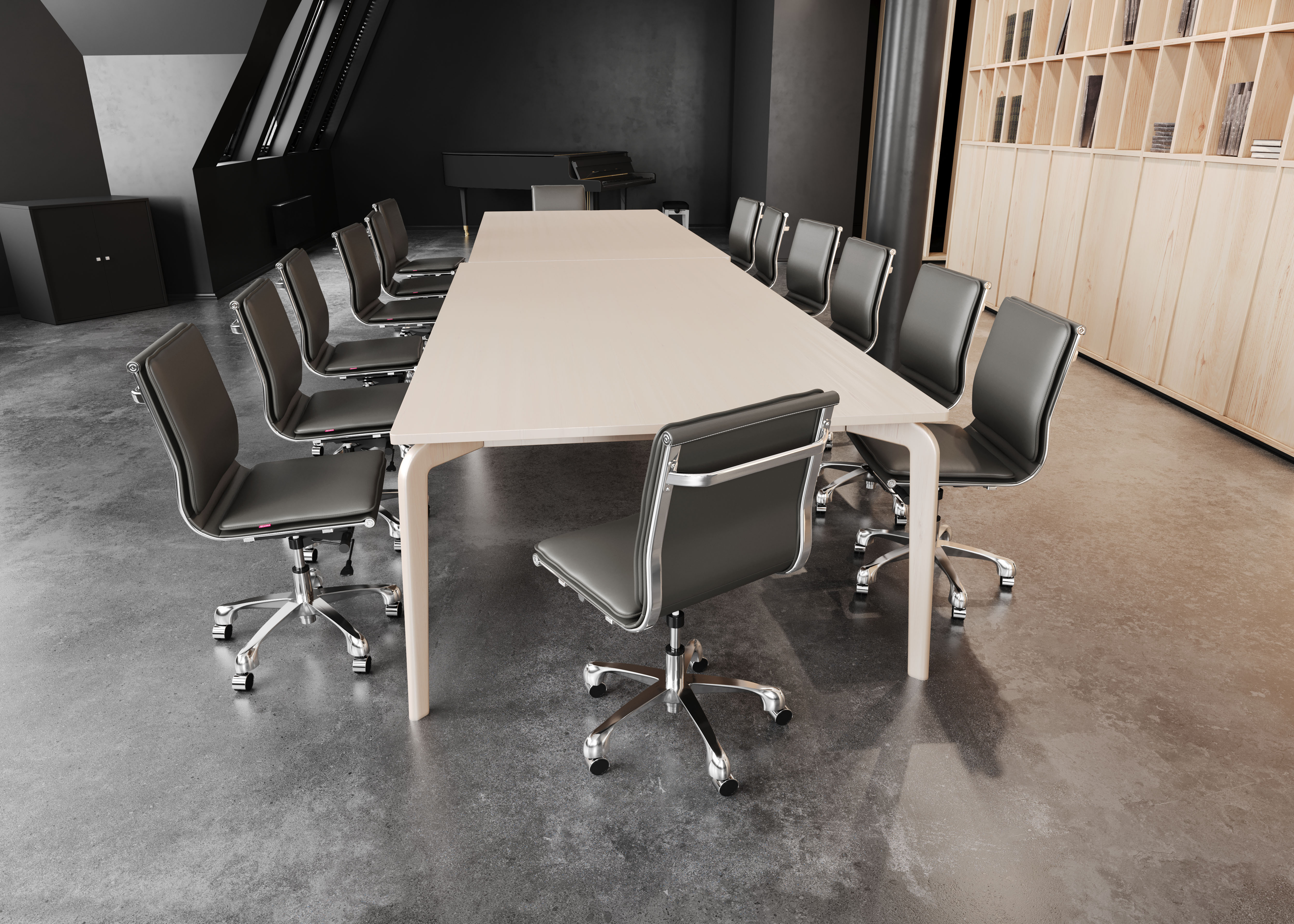 Lider Plus Armless Office Chair Gray product image