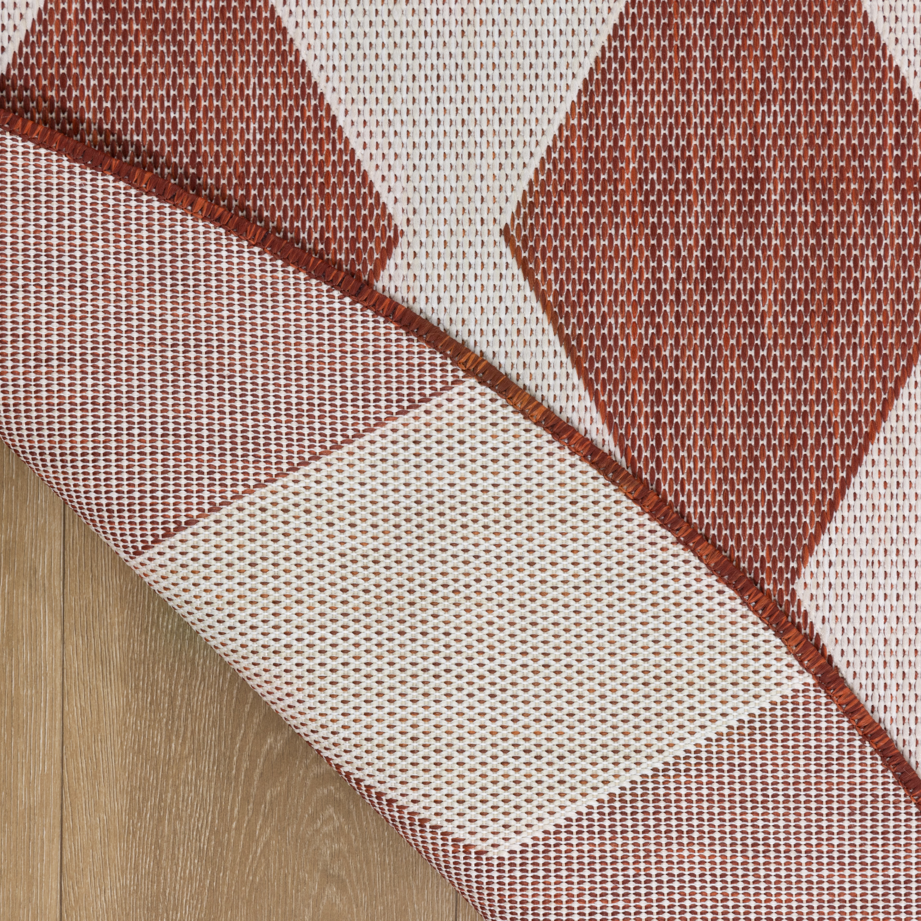 Nourison Positano 8' x Round Terracotta Modern Rug