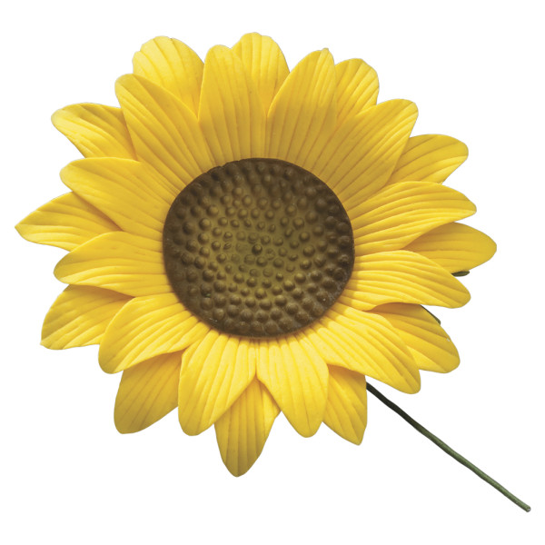 Sunflower - Red 3 Free Gum Paste Flowers