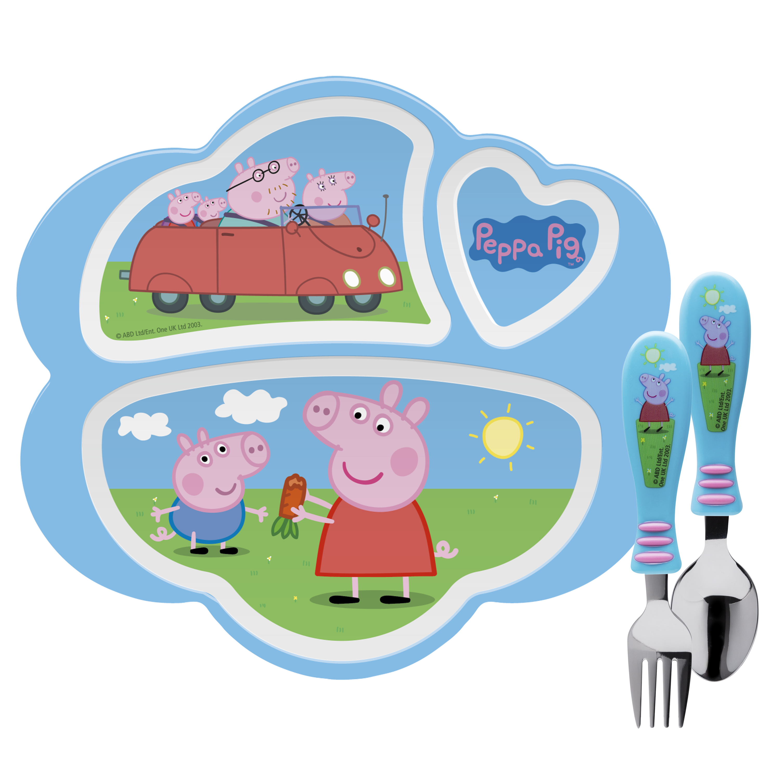 Nick Jr. Kid’s Dinnerware Set, Peppa Pig, 3-piece set slideshow image 2 Nick Jr. Kid’s Dinnerware Set, Peppa Pig, 3-piece set slideshow image 2