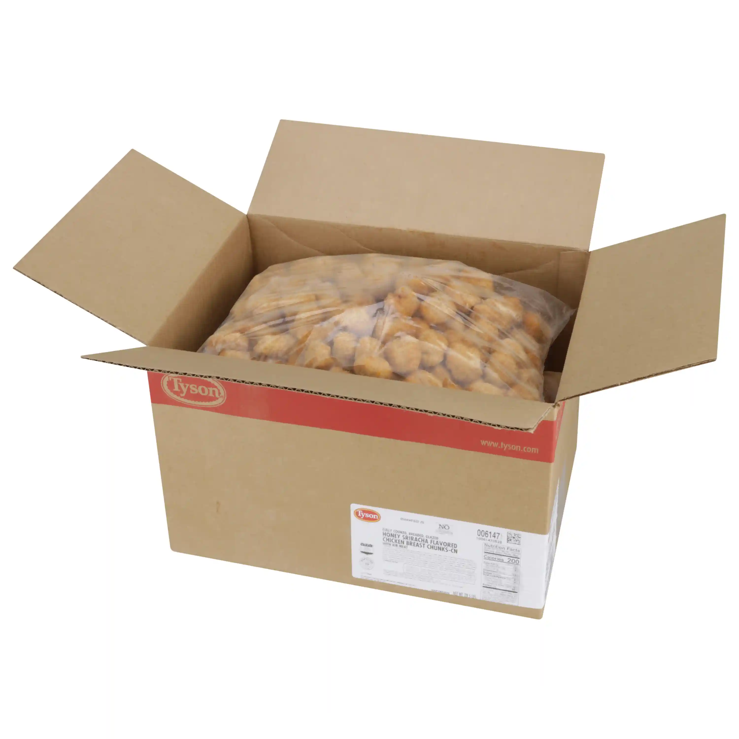 Tyson® Fully Cooked Breaded Honey Sriracha Glazed Chicken Breast Chunks CN, 0.86 oz._image_4
