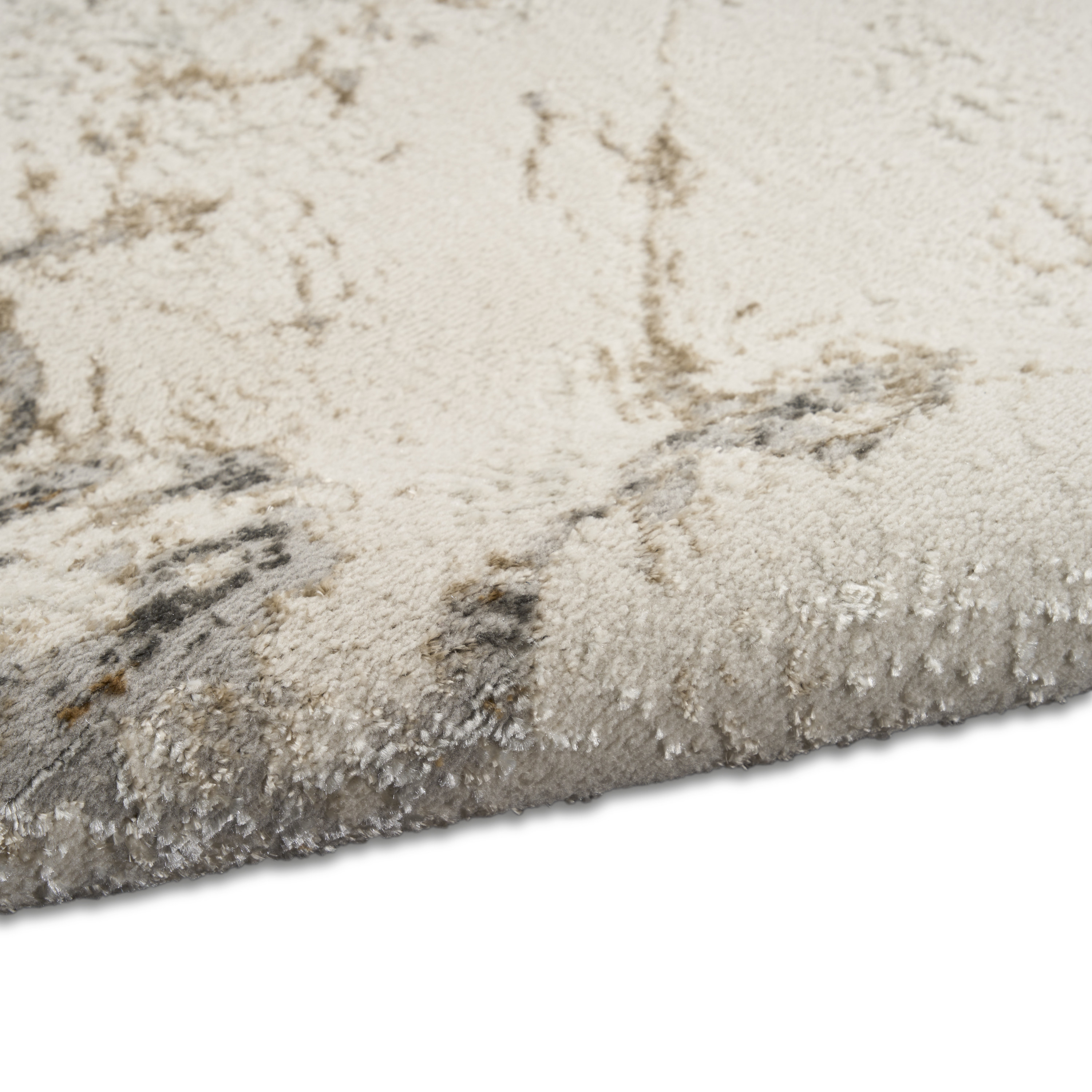 Calvin Klein CK073 Compass 3'11" x 5'11" Ivory Multicolor Modern Indoor Rug