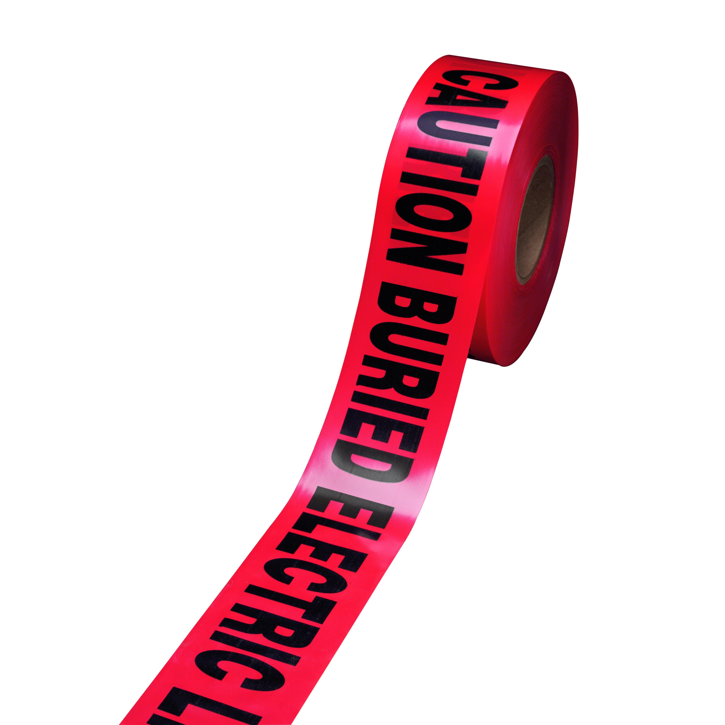 Scotch® Buried Barricade Tape 303, CAUTION BURIED ELECTRIC LINE BELOW, 3
in x 300 ft, Red, 16 rolls/Case