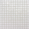 Muse White Non-Irid 1-3/8×1-3/8 Straight Set Mosaic