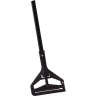 Carlisle, Flo-Pac, Vinyl Coated Metal Side-Gate Mop Handle, 60", Black