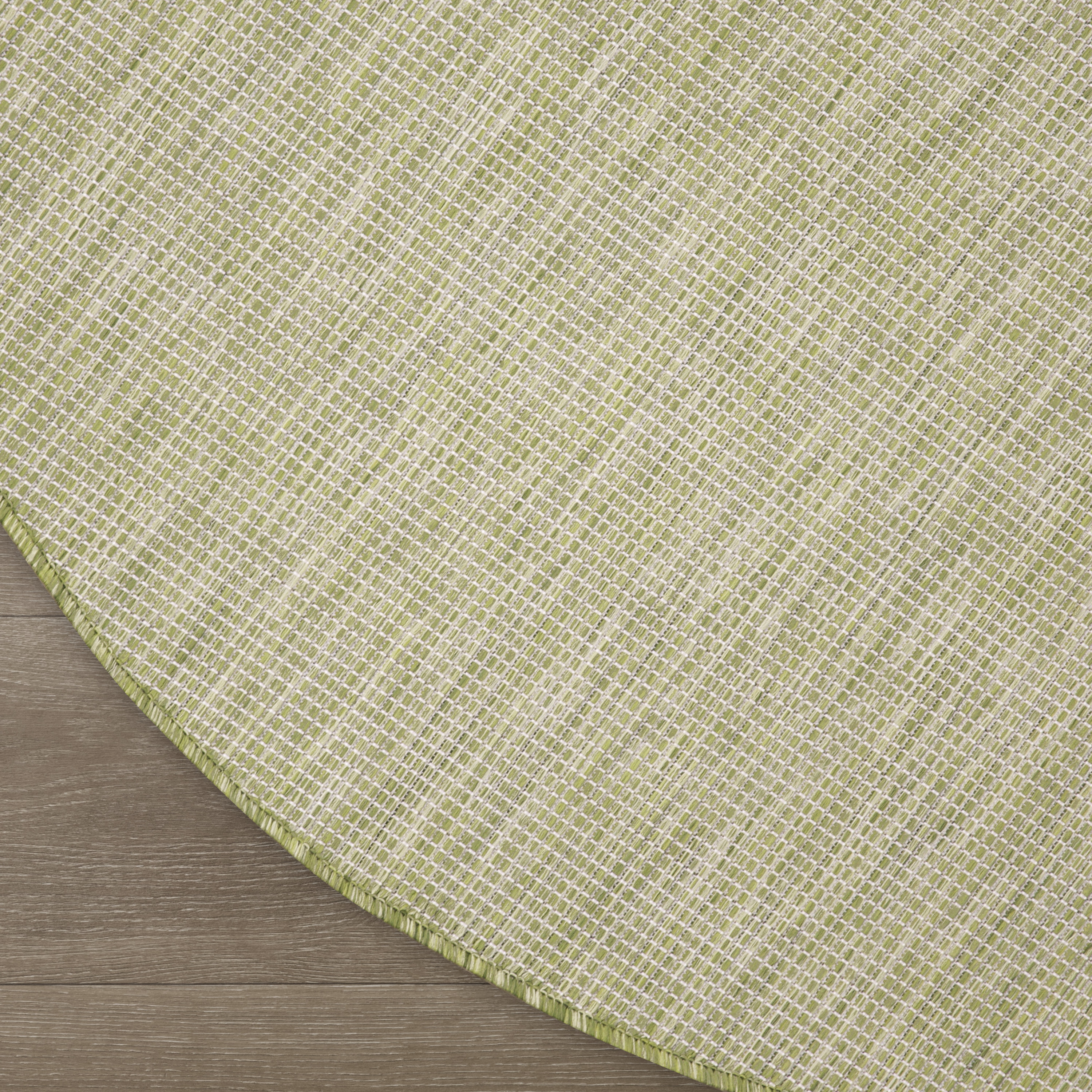 Nourison Positano 6' x Round Green Modern Rug