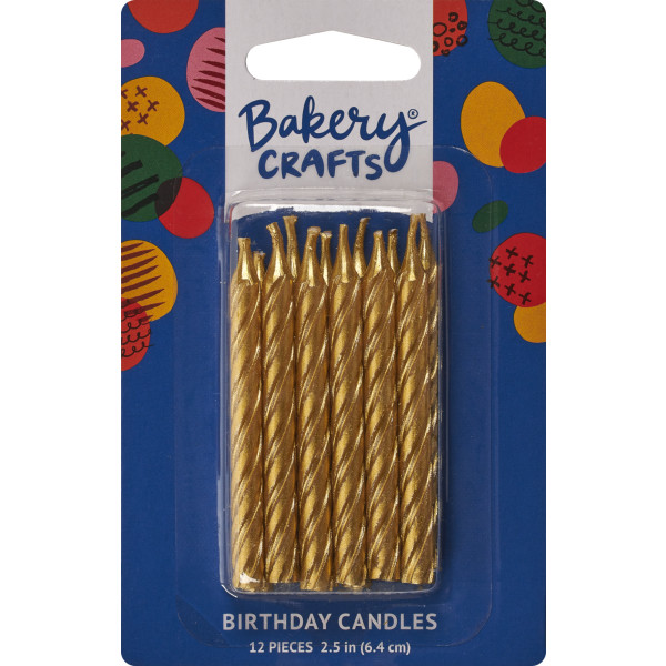 Gold Smooth & Spiral Candles