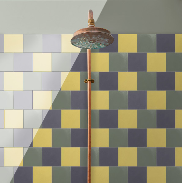cement | mythology | wonderland | petite vibrant trio | flan, celadon + ikat (3pc bundle) 