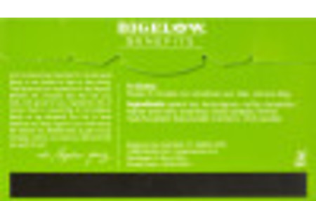 Back of Bigelow Benefits Tumeric Chili Matcha Green Tea box