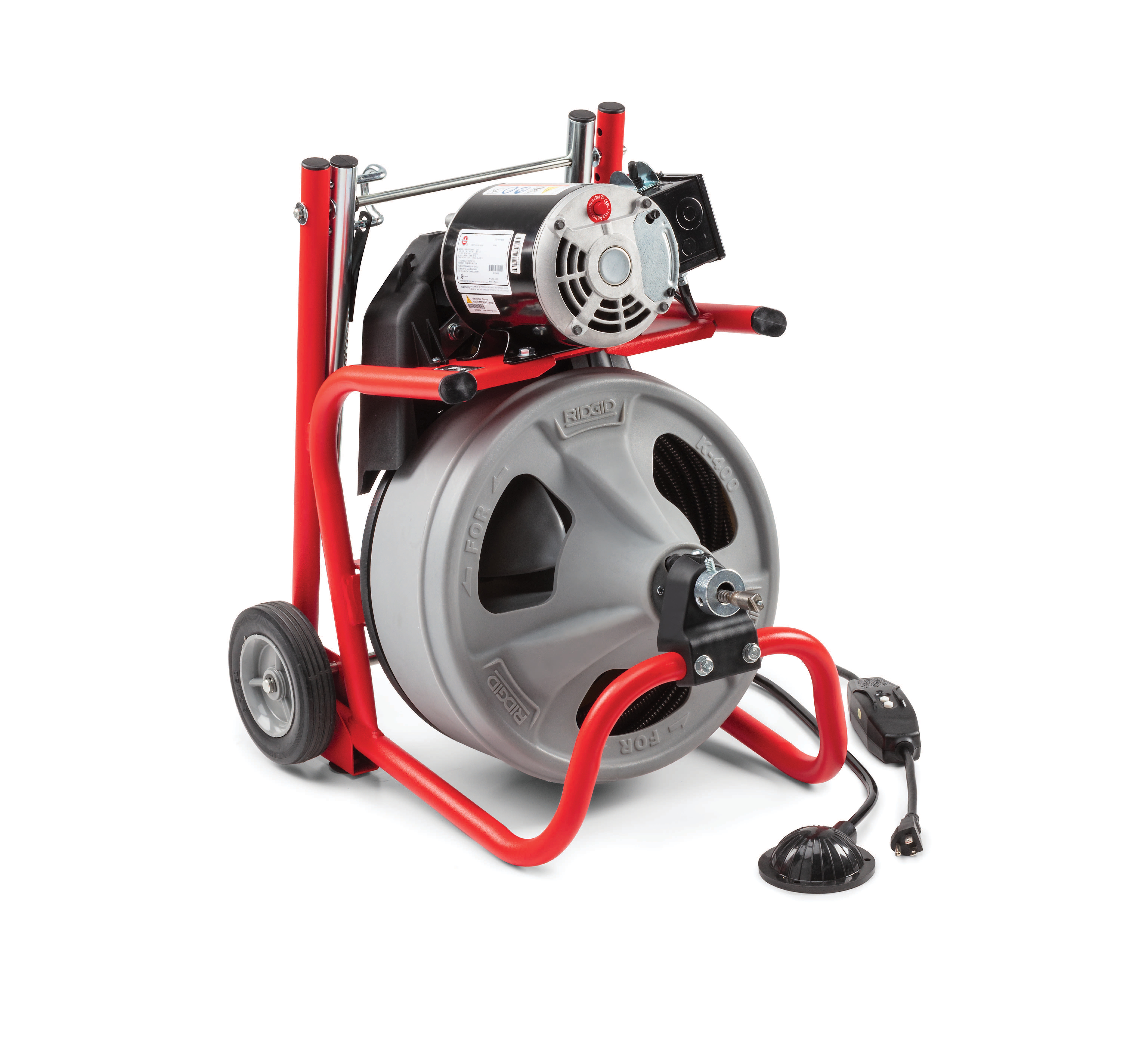 K-400 Machine with Gloves & Std. Equipment: C-32 IW 3/8" x 75' (10 mm x 23 m) Solid Core (Integral Wound) Cable, T-260 Tool Set - Image 3