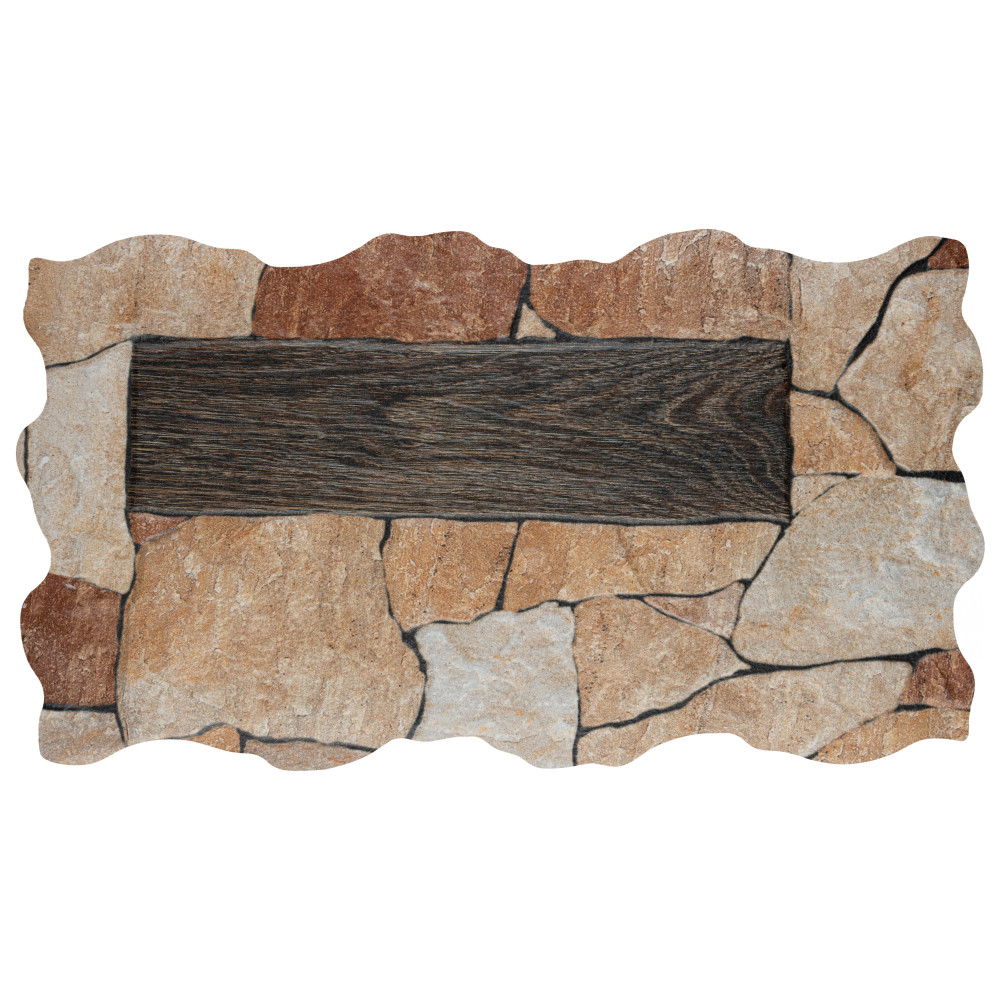 Masia Andorra Ocre 10-3/8 in. x 18-3/4 in. Ceramic Wall Tile