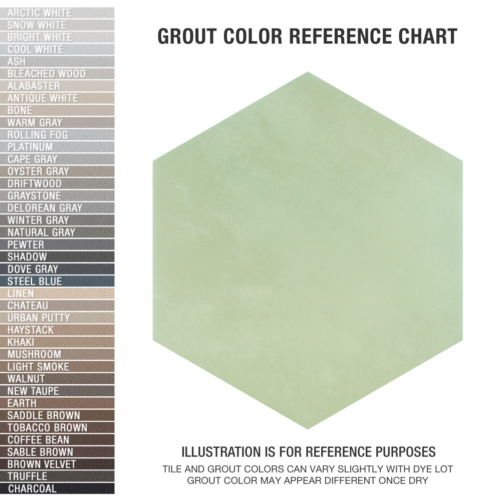 Horizon Hex Verde 7-3/4 in. x 9 in. Porcelain Floor and Wall Tile