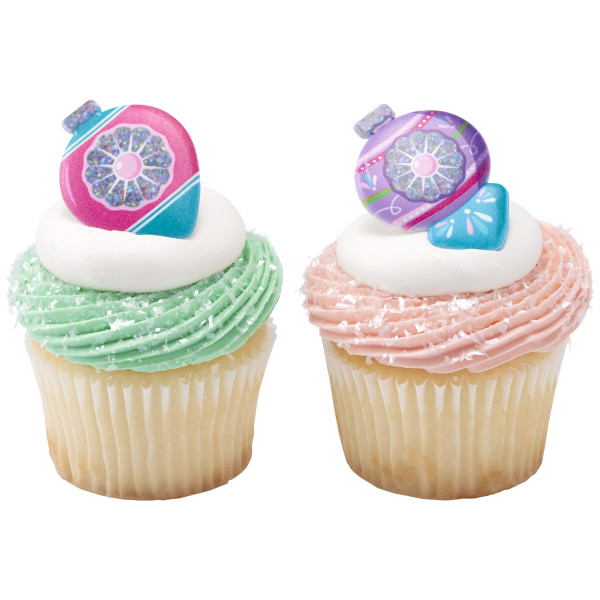 Christmas Bauble Cupcake Rings