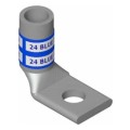 Color-Keyed® One-Hole Lug Copper Tin-Plated 90° 35kV #1 AWG 3/8 in. Stud Green