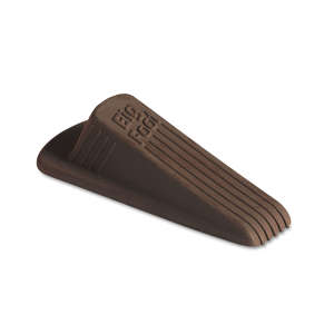 MAS00971, Master Caster, Big Foot Doorstop, No Slip Rubber Wedge, 2.25w x 4.75d x 1.25h, Brown