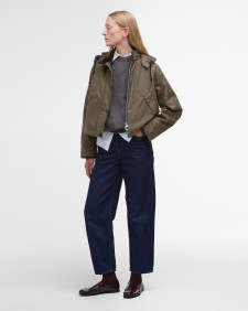 Barbour for Margaret Howell Women's Transport Waxed Jacket Kelp