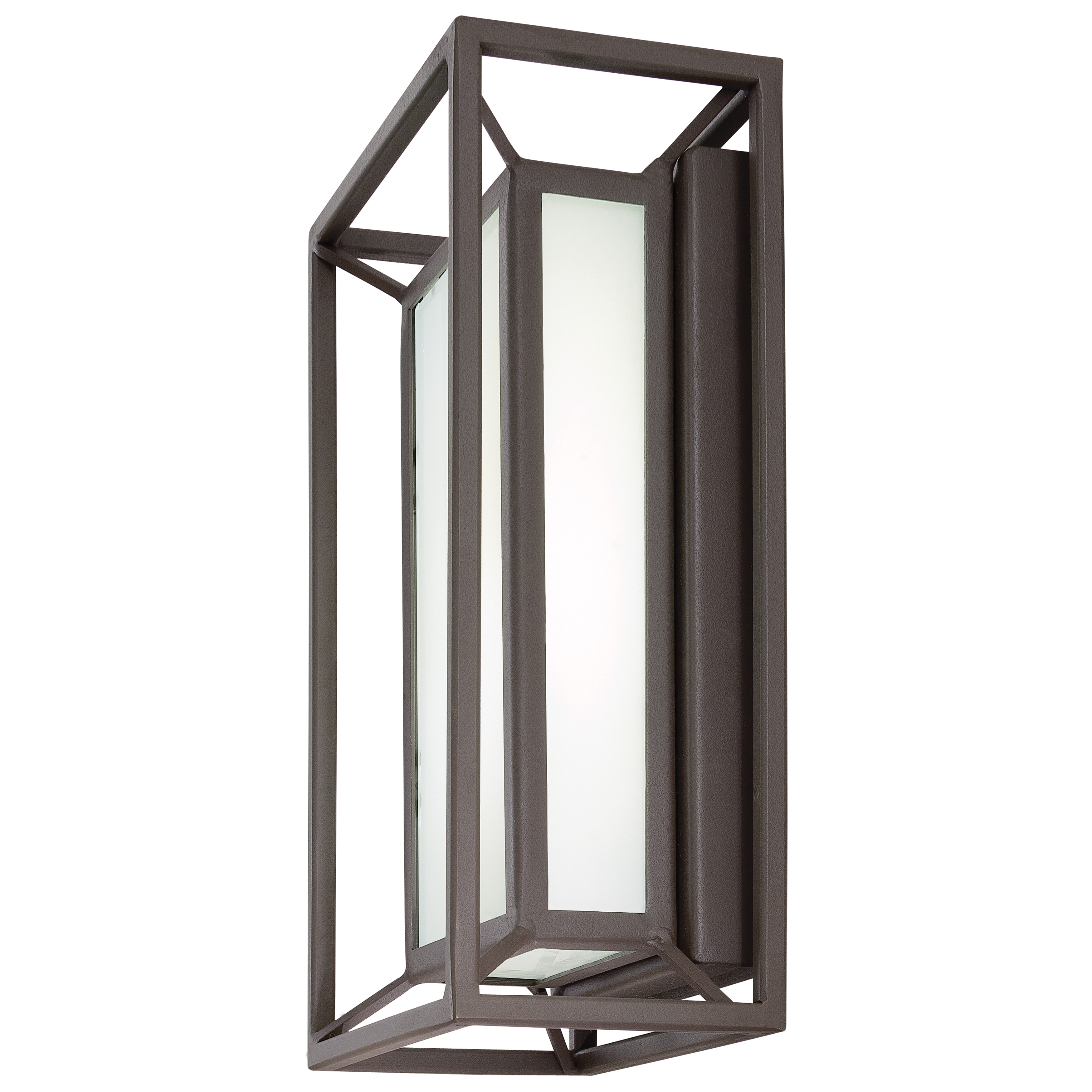The Outline LED Pocket Lantern combines transitional styling with practical functionality. Its convertible design allows wall or flush mount installation, while ADA compliance and indoor-outdoor rating make it ideal for accessible spaces. - alternate view