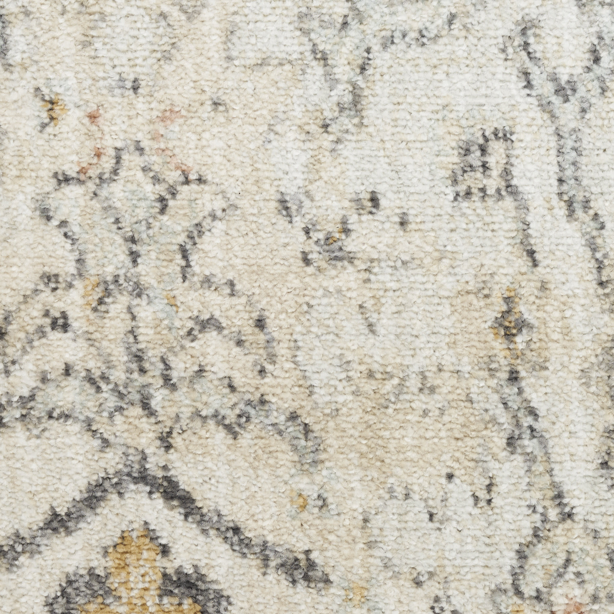 Nourison Oushak Home 2' x 4' Grey Vintage Indoor Rug