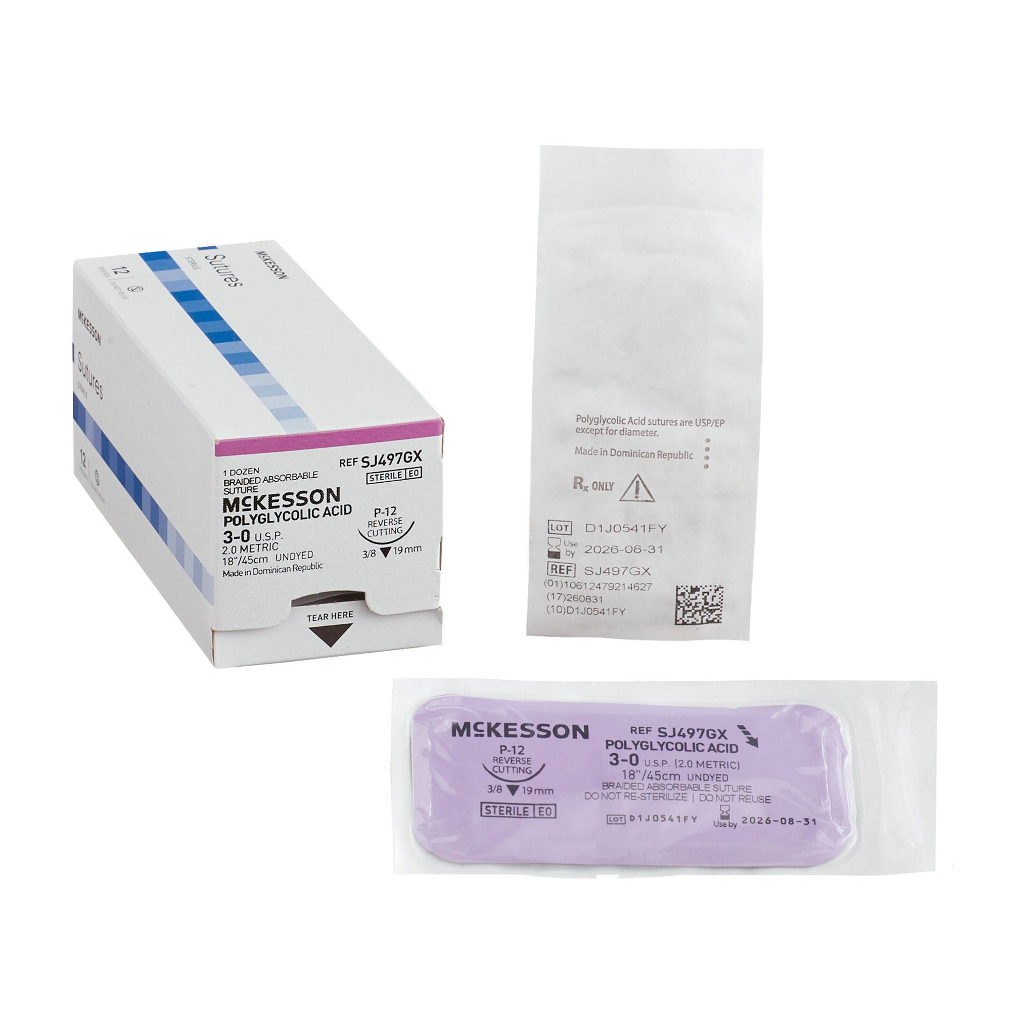McKesson Suture with P-12 Needle