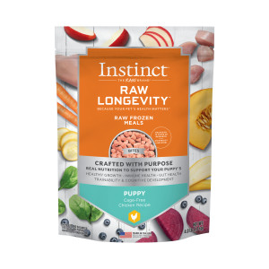Raw Longevity Puppy Frozen Chicken Bites Dog Food