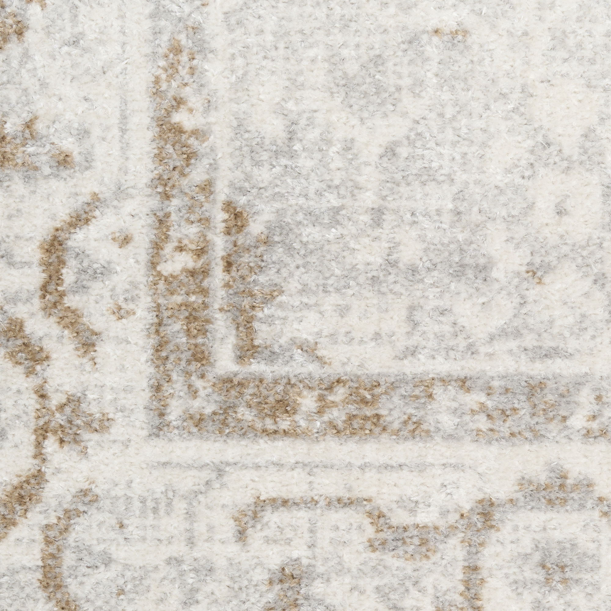 Nourison Astra Machine Washable 4' x 6' Grey Vintage Indoor Rug