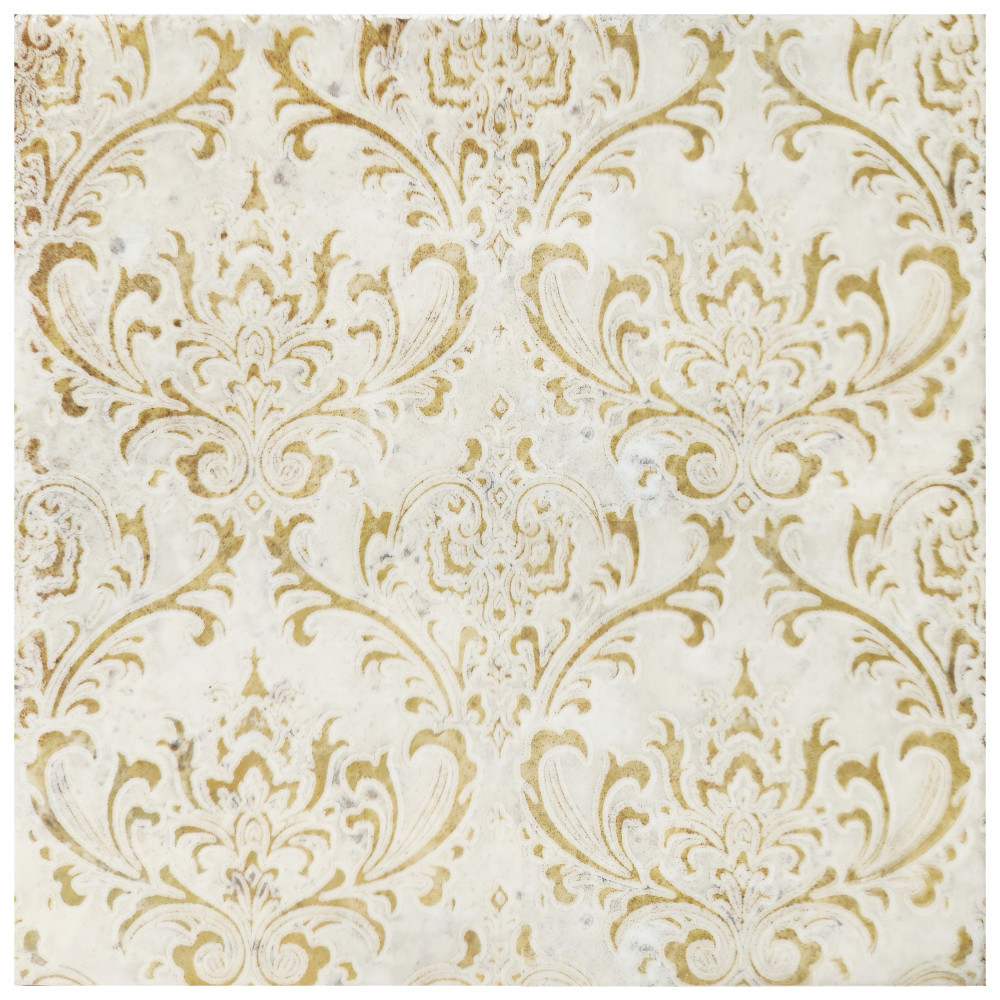 Milano Decor Daman Beige 7-7/8 in. x 7-7/8 in. Ceramic Wall Tile