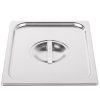 Half-size Super Pan V® solid stainless steel cover