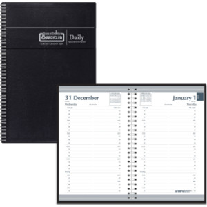 Recycled Daily Calendar Planner Black Cover