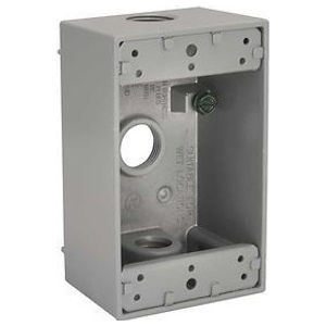 HOUSING HI W/PROOF ALUM 3/4IN GY