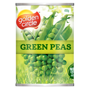 golden circle® green peas 410g image