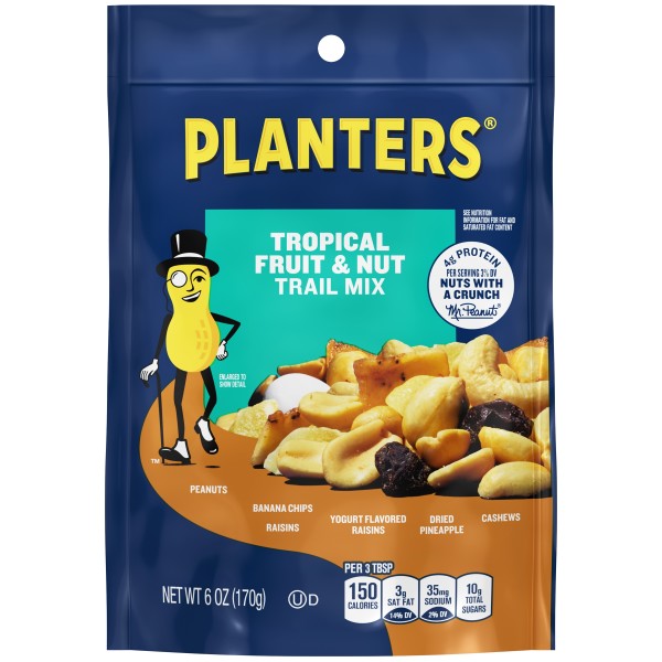 PLANTERS(r) Trail Mix Fruit & Nuts 12/6oz . A1N1 - Front No Plunge In Package (Low Res)