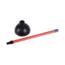 Boardwalk, Toilet Plunger, 18" Plastic Handle, 5.63" Dia, Red/Black