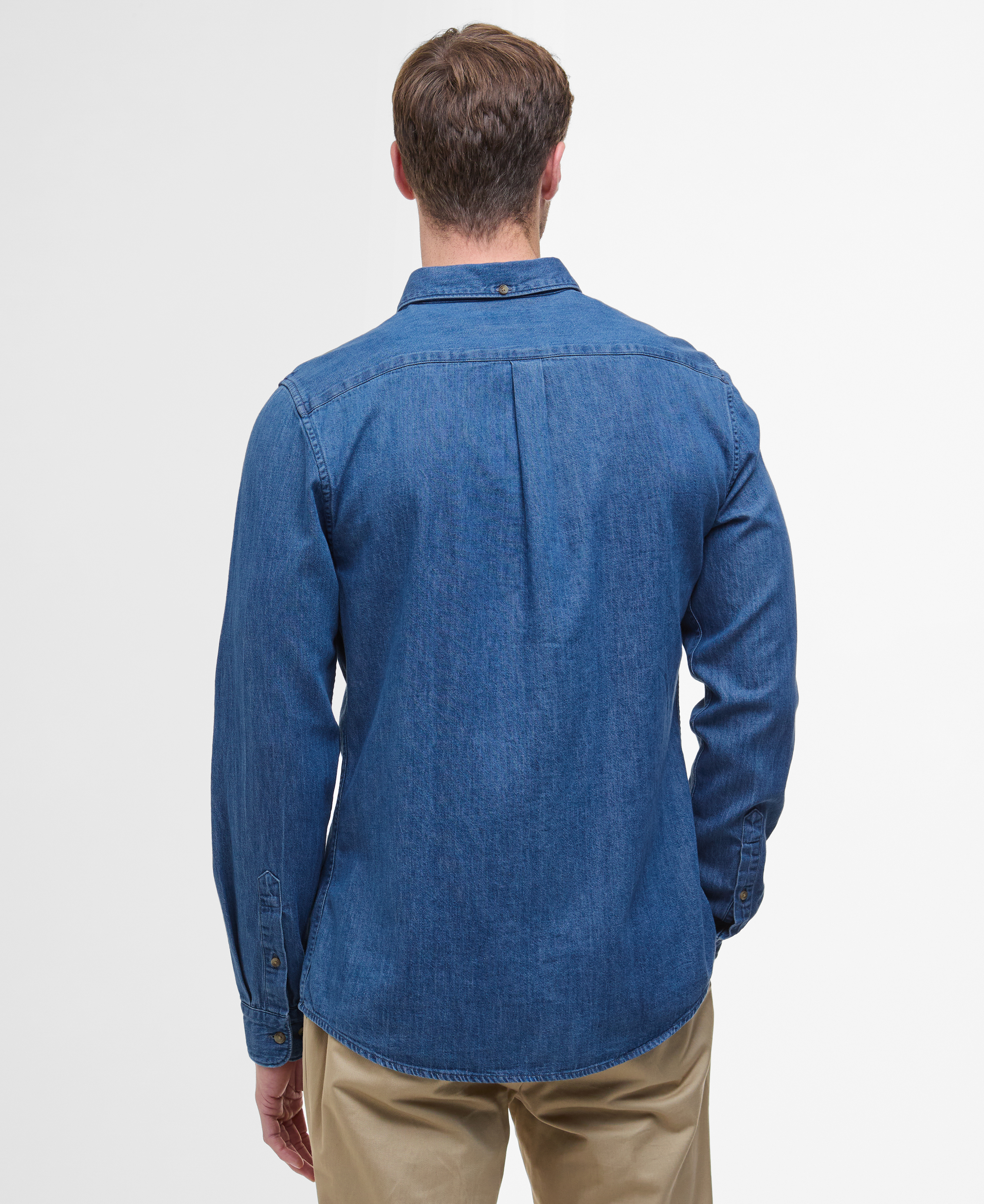 Denim Crest Tailored Long-Sleeved Shirt image number 2