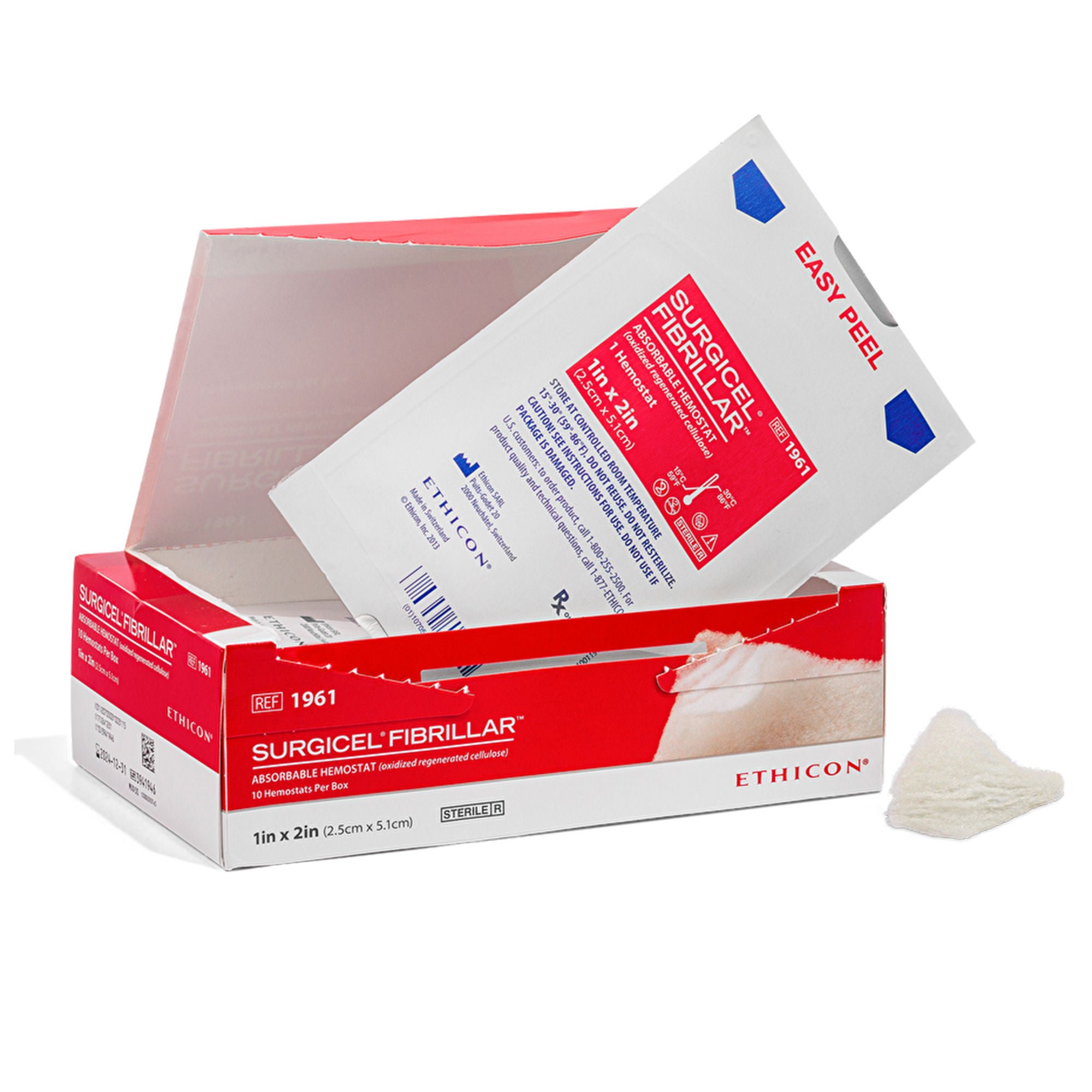 J & J Healthcare Systems HEMOSTAT, ABSRBBL SURGICEL 1"X2" (10/BX)