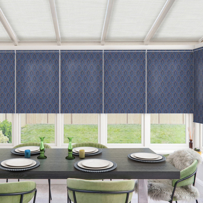 Elodie Sapphire Roller Blind