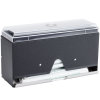 One-sided wrapped straw dispenser in black