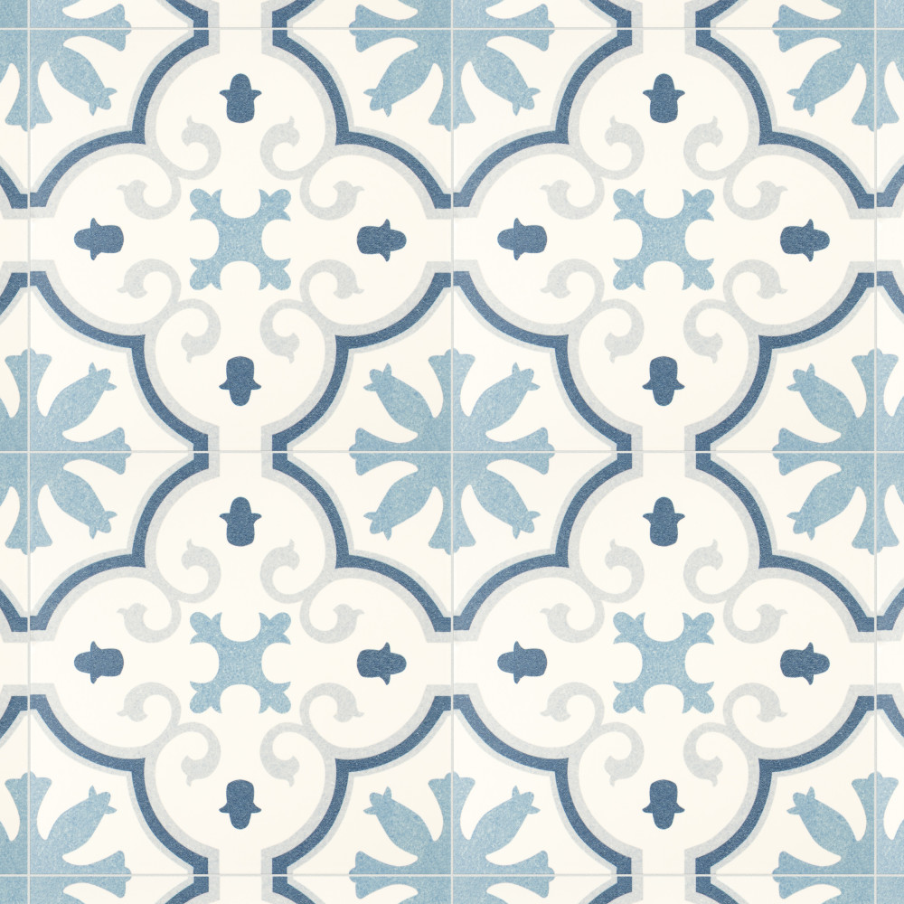 Monteca Blue 9.75x9.75 Square Porcelain Floor and Wall Digital Pattern