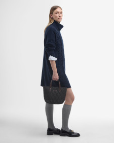 Beatrix Cable-Knit Mini Dress Classic Navy