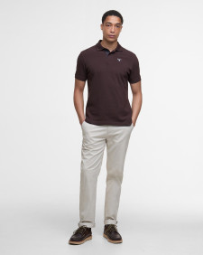 Tartan Pique Polo Shirt Dark Oak