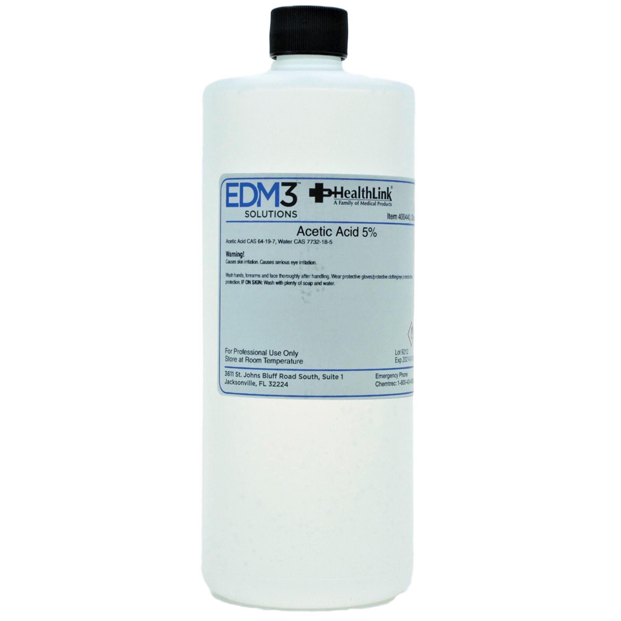 EDM 3 LLC ACID, ACETIC 5% 32OZ BICINF